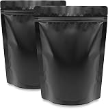 25 Mylar Bags with Zip Lock (14in X 10in), Smell Proof Matt finish with vacuum seal for Packaging Fo