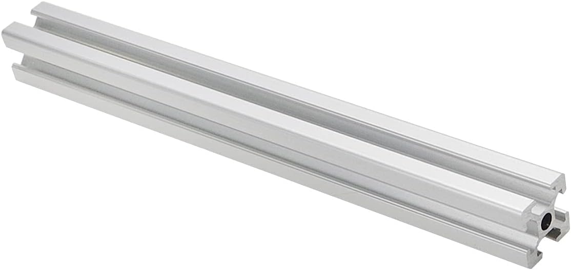 12 Piezas Perfiles de Aluminio 20 x 20 mm, Perfil de Aluminio Corte 300 mm Ranura 6, Riel Lineal Construcción Anodizado, para Impresora 3D y Máquina de Grabado Láser CNC