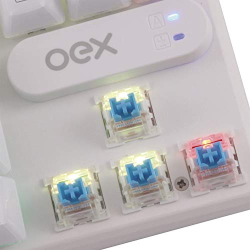 Tc700 Teclado Phantom Branco, Oex, Teclados, Branco