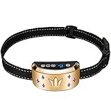 Opération Facile, Utilisation Durable - collier chien anti aboiement automatique est facile à utiliser, pas de télécommande. Vous avez besoin de le mettre sur votre chien après de l’ajustement du niveau. Le chargement complet du collier en 1 heures fournira une autonomie de 15 jours, dure très longtemps.