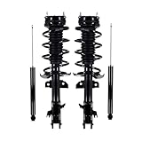 PM Auto Set of 4 Front Quick Complete Strut-Coil Spring-Rear Shock For 2011-2014 Mazda 2 Monotube Performance Upgrade