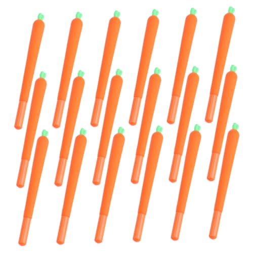 Pack 24 bolígrafos gel forma zanahoria colores surtidos