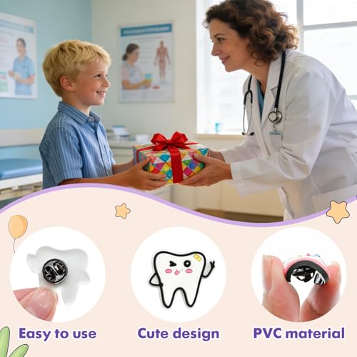 Image of Cute Pins Bulk, Funny Lapel Badge Pins Rubber Brooch Pins for Backpacks, Hats, Bags