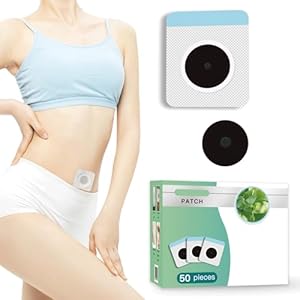 50Pcs/Box Mugwort Patch/Patches,Mugwort Belly Patches, Wormwood Belly Patch Magnet Belly Button Patch Natural Wormwood Patch Natural Herbal Patch for Women and Men