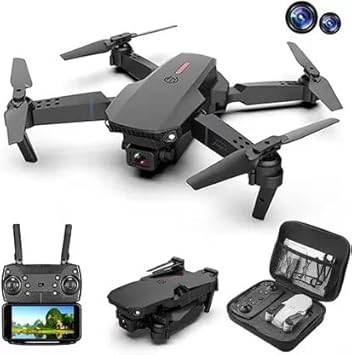 E88 DRONE 4K HD CAMERA 1080p 360 Degree Flip Functionality Drone
