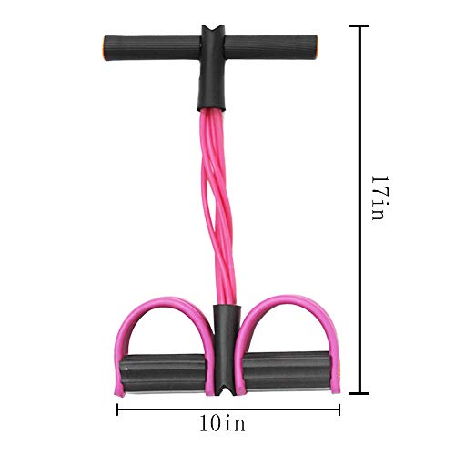 Image of FateFan Multifunction Tension Rope, 6-Tube Elastic Yoga Pedal Puller Resistance Band, Natural Latex Tension Rope Fitness, for Abdomen /Waist /Arm /Leg Stretching Slimming Training