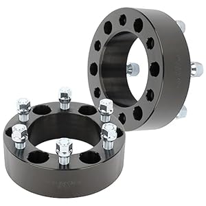Ravvdis 2Pcs 2'' 6X5.5 14X1.5 Studs Wheel Spacers (Forged T6 Aerospace Aluminum,2&Quot; 50 Mm-Thickness,Black) 11 41vete063jl. sl500 . ss300