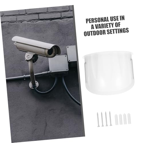 Funda para cámara exterior de pared con parasol de techo de 3 piezas 5