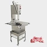 WYDDDARY 1800W Electric Meat Bone Sawing Machine Commercial Kitchen Electric Table Meat Steak Saw Cutter with Spare Saw Blade and Water Gun 110V
