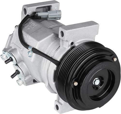 Air Conditioner AC Compressor With Clutch for Chevrolet Express/GMC Savana 1500 2500 3500 4.3L 4.8L 5.3L 6L 6.6L 2008 2009, for Silverado/Sierra 1500 2500 3500 HD 4.3 6.6 2003-2013