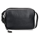 Joumma Bags. Pepe Jeans Mabel Borsa a tracolla Due scomparti Nero 19x13x3 cm Ecopelle, Nero, Borsa a tracolla a due scomparti