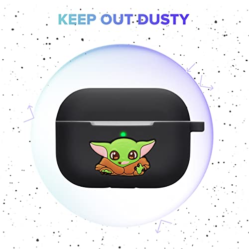 Flocute Silicone Case Compatible With Airpods Pro Silicone Cartoon Case With 3D Baby Funny Cute Cover With Keychain Gift For Women Girls Kids For Airpods Pro ((Monster Baby) #TOP7