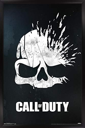 Trends International Call of Duty - Skull Wall Poster, 22.375" x 34", Black Framed Version