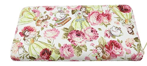 Loungefly Disney Beauty & The Beast Belle Mrs. Potts Pink Peony Floral Wallet2