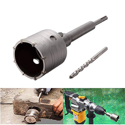 QLOUNI 65mm SDS Plus Shank Hole Saw Cutter Concrete Cement Stone Wall Drill