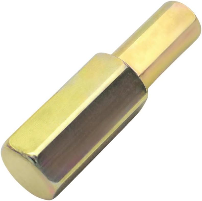 Hexagonal Drive Replacement for Camper Jack Screw Systems, 182912 Compatible with Lifting Operation, Metal Hexagon Socket Drive, Yellow (1 Piece)