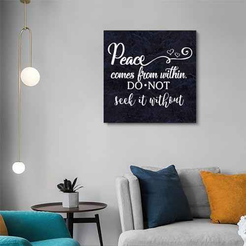 Póster decorativo rústico de 50,8x50,8 cm, cuadro con frase motivacional para pared de dormitorio 5