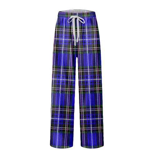 Mens Plaid Pajama Pants Baggy Soft Lounge Bottom Big and Tall Fall Casual Men Pajama Pants2