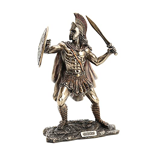 Estatua de Theseus Héroe Griego 8 1/8" Cold Cast Bronce