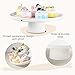 KOBIKOBI 13 Inch Ceramic Cake Stand with Pedestal - White Round Cake Plate for Dessert Table Display, Elevated Cupcake Stand for Wedding, Birthday, Baby Shower, Tea Party, Holiday Entertaining