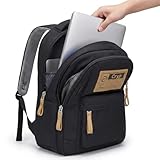 Mochila Masculina Feminina Grande para Notebook 15.6”, Trabalho, Viagem, Escola, Reforçada e Resistente – Mochila Escolar, Mochila Reforçada (Preto)
