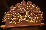 SchwibboLa Original Erzgebirgischer Schwibbogen Lichterbogen XXL 100 x 57cm LED warmes Licht (Motiv 1)