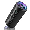 Ortizan Portable Bluetooth Speaker Wireless (2nd Gen), 40W Powerful Sound and Deep Bass, 30 Hours Playtime, IPX7 Waterproof, TWS for 2 Speakers Pairing for Shower, Outdoor – Electronics Gift (Black)