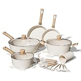 Premium Die-Cast Aluminum Construction for Long-Lasting Performance: Crafted with reinforced die-cast aluminum, this cookware set is built to last while remaining lightweight for effortless handling. Its sleek, modern design enhances durability and e...