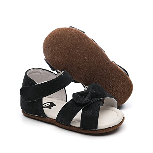 Peggy Piggy Baby Girls Sandals Summer Shoes Outdoor First Walker Infant Girls Shoes For Summer Soft Outsole(Pp2202-Blk-19) thumb #2