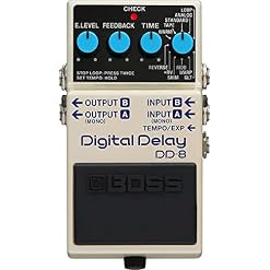 Pédale Digital Delay DD-8 BOSS, une gamme de sons divers et une puissance de Delay maximale, en mono ou stéréo avec onze modes - Les Beatles, Paul McCartney, John Lennon, RIngo Starr, George Harrison