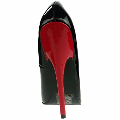 Ellie Shoes Women's 6 Inch Heel Fetish Pump (Black/Red;11)3