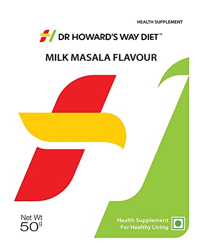 Image of Dr Howard's Way Diet | Total Food Replacement | Milk Masala Shake For Weight Loss & Management | Healthy Meal Replacement | Essential 13 Vitamins & 14 Minerals | Less than 200 Calories Per Meal Pack | For Men & Women | 50Gm (Vegetarian)