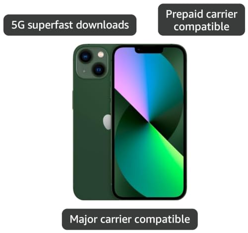 Image of Apple iPhone 13 mini, 128GB, Green - Locked to AT&T (Renewed)
