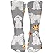 Produktbild quanzhouxuhuixiefu Bichon Frise Pizza Comfortable Graduated Compression Socks for Women and Men,Athletic Socks 50CM