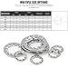 Mavaol Stainless Steel Washer Set, M3 M10, Serrated Internal Design, Anti Slip Vibration Resistant, Rusts Resistant, Sturdy Fasteners for Home and Industrial Use