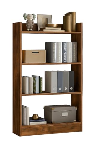 Image of Dime Store Wooden Book Case 4 Tier Open Bookshelf for Home & Office | Multipurpose Book Storage Rack, Display Shelf, Engineered Wood Book Cabinet for Living Room, Study Room & Bedroom