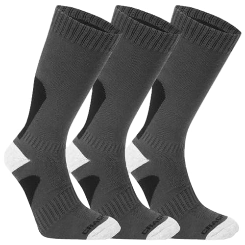 Craghoppers Adult Insect Shield Adventure Pro Sock 3-pack | Insect Protection for Travel, Hiking and Outdoors, Black Pepper, Large