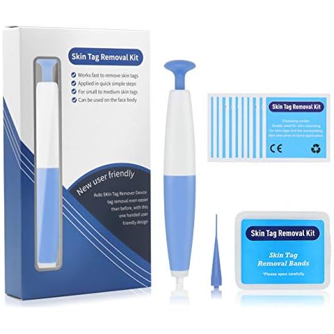Lescolton Auto Skin Tag Remover Kit Skin Tag Removal Device 40X Bands Wart Removal Skin Tag Remover (B30) Cover