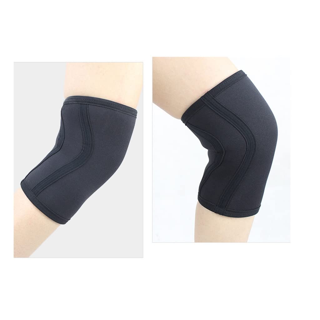 Squat 7mm Genouillère Soutien Protecteur Hommes Femmes Gym Sports Basketball Volleyball Protecteur (Couleur : A, Taille : Lcode) (A XLcode)