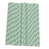 Décoration vibrante : le design rayé coloré de ces pailles en papier ajoute une touche vivante à tout type de nourriture ou de boisson.