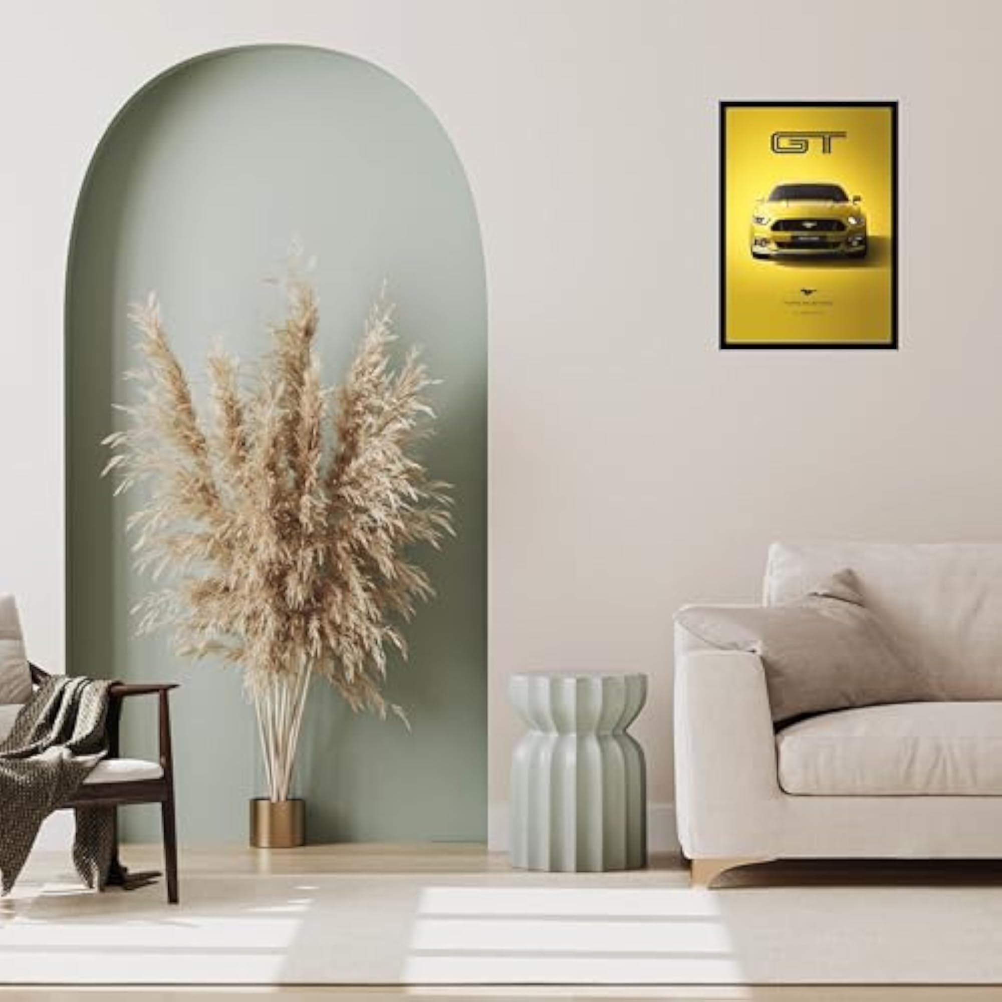 Premium Ford Mustang GT Car Poster Frame, A4 Size