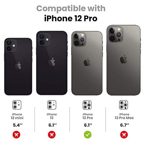 41Vewu7cZVL Tensea Compatible with iPhone 12 Pro Camera Lens Protector, 9H Tempered Glass Camera Cover Screen Protector for iPhone12 Pro 6.1 inch 2020 (Diamond) - Image 3
