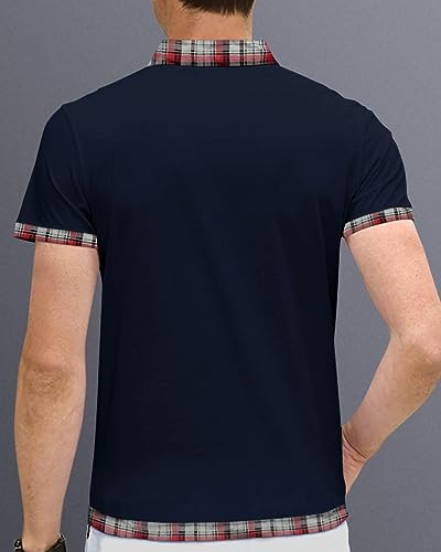 Image of EYEBOGLER Polo Neck Half Sleeve Printed Casual Tshirt for Men