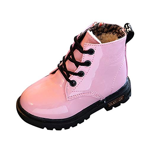 BaZhaHei Zapatillas de Niños Niña Bebé Botas de otoño e Invierno para niños Botines Impermeables Niños Moda Niños Niñas Zapatillas de Deporte Invierno Gruesa Nieve Bebé Zapatos Casuales Impermeables