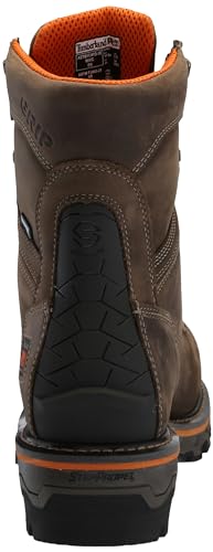 Timberland PRO Men's Boondock HD Logger 8 Inch Composite Safety Toe Waterproof Industrial Work Boot, Turkish Coffee-2024 New, 8M3