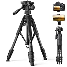‌【Patented Rapid Leg Deployment】The Lamicall camera tripod features a patented quick-release lock, enabling swift 24°-75° leg angle adjustments and one-touch setup/takedown. ‌Our innovative external lock design eliminates pinch hazards of conventiona...