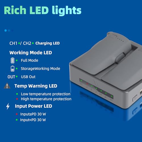 Hub de charge bidirectionnel compatible DJI Neo 2 chargeur batterie parallèle USB