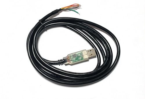 FTDI usb-rs485-we-5000-bt�A�P�[�u���A�A�Z���u��; usb-rs485 ; 6 COND�B; 24 AWG�A5 V�AUSB - A Plug , Stripped���C���G���h; 5 M
