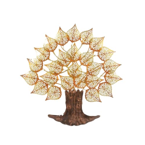 Image of Bharat Art Metal Iron Wall Art Decor for Home Bedroom Living room Cafe Interior Decorative | Elegant Wall Hanging Sculpture with LED Light | Gift Item | Tamrind Tree | 30X2X30 INCH | CW039