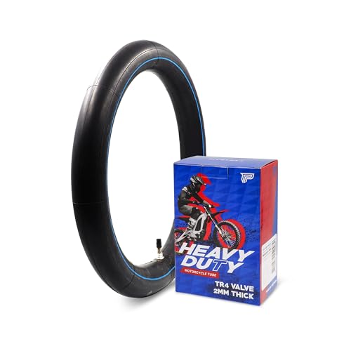 PIVOTRAX 3.00-12 (80/100-12) 12 Heavy Duty Inner Tube - 2mm - TR4 Valve Honda CRF70 CRF110 Suzuki DRZ110 JR80 Kawasaki KX65 KX110 KLX110 Yamaha TTR90 PW80 Coolster TaoTao Razor SYX Motos